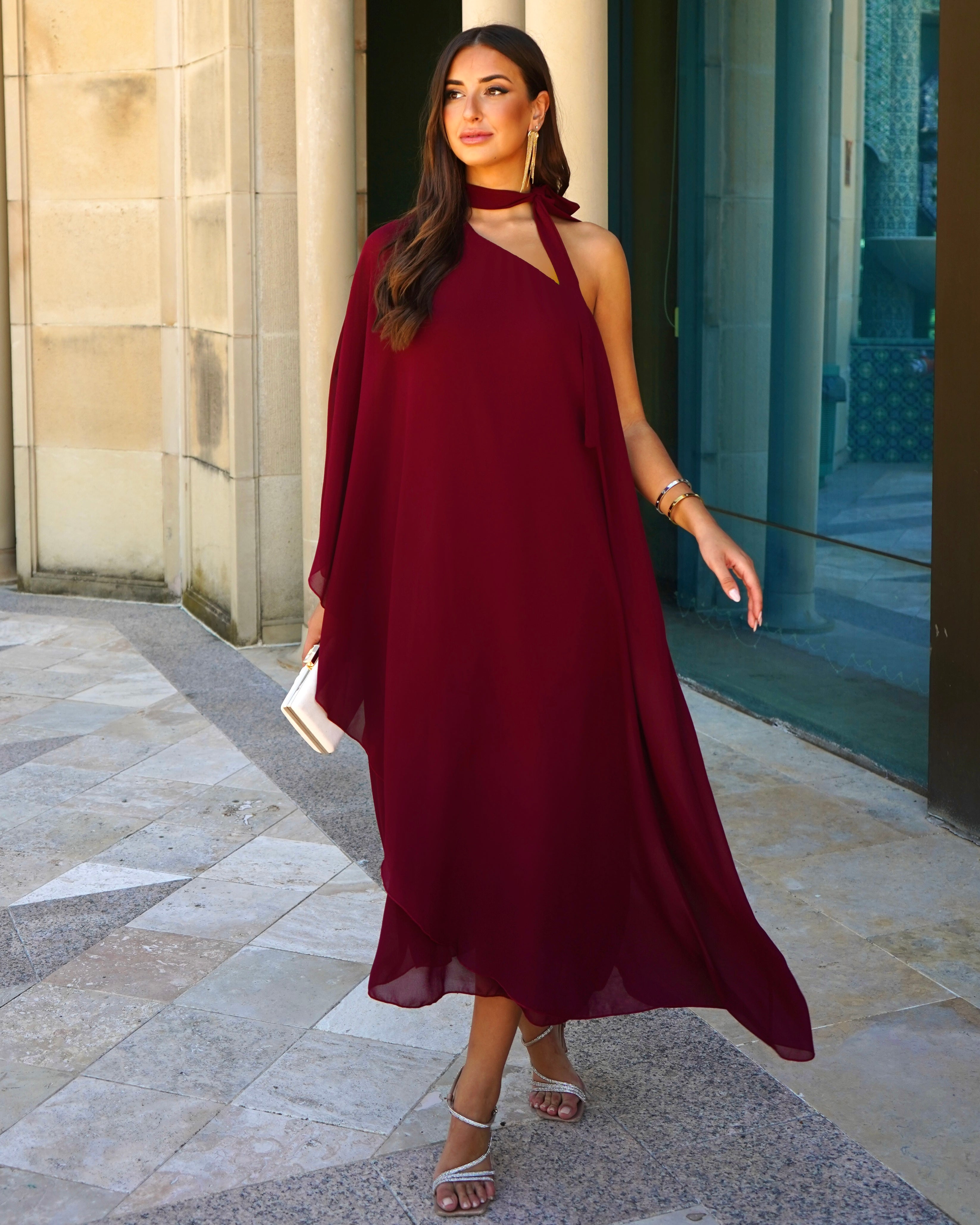 Jalisco burgundy dress