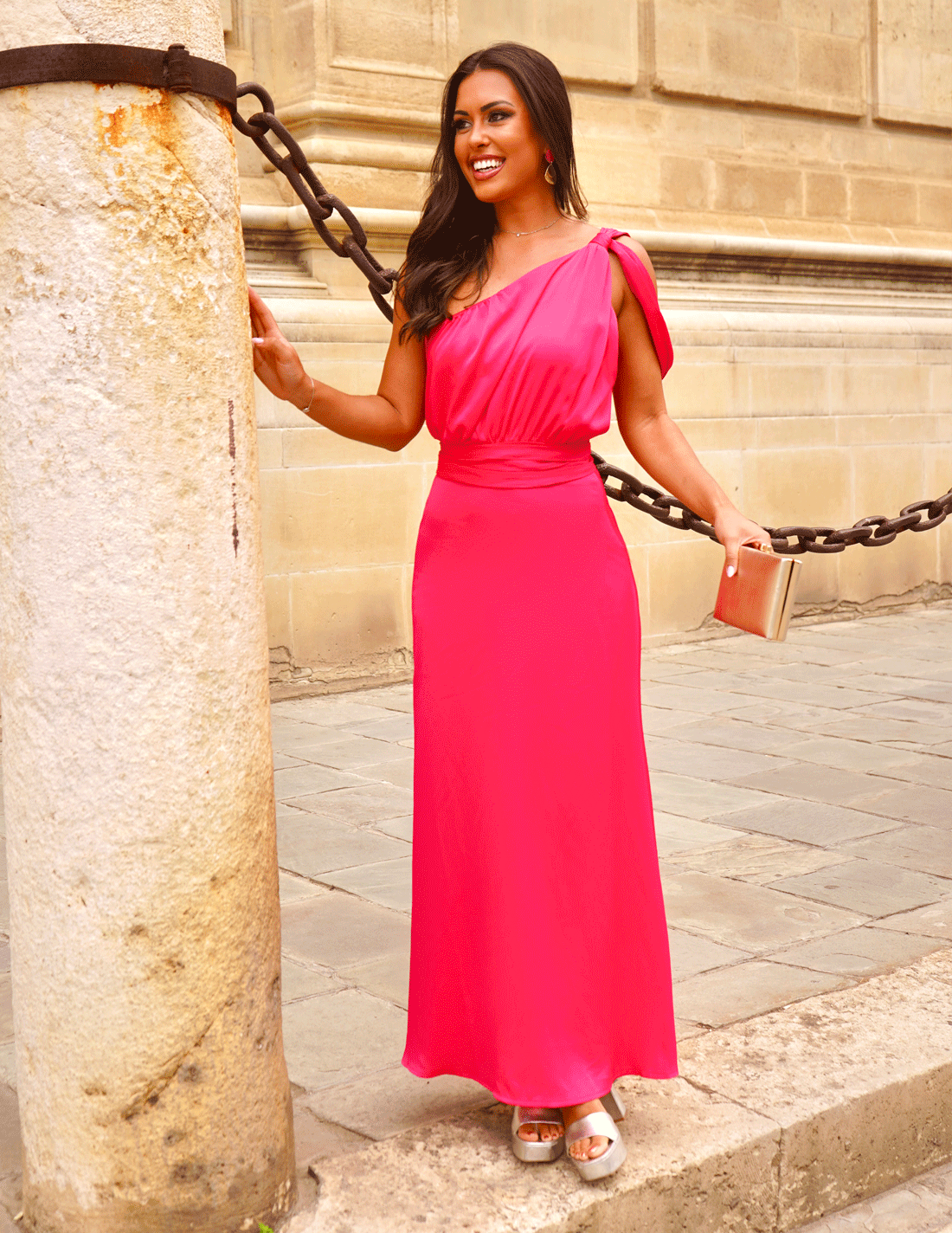 Vestido Adara Fucsia