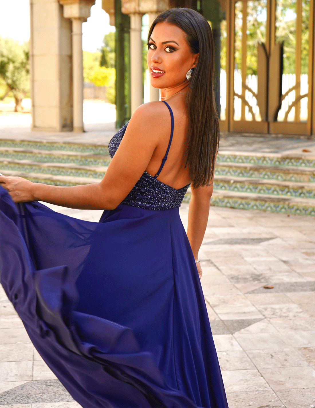 Vestido Valentina Azul Noche