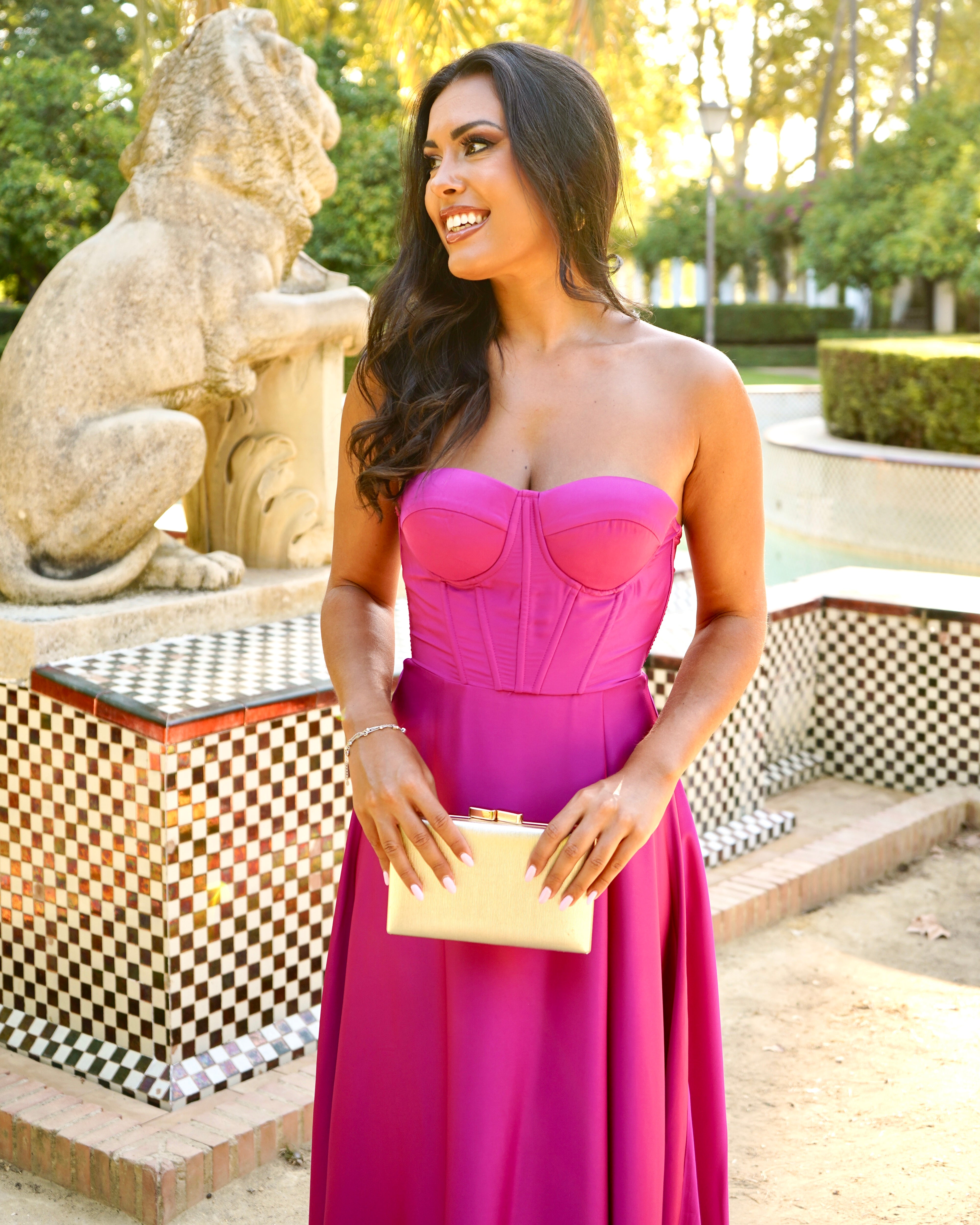 Begoña Fuchsia Dress