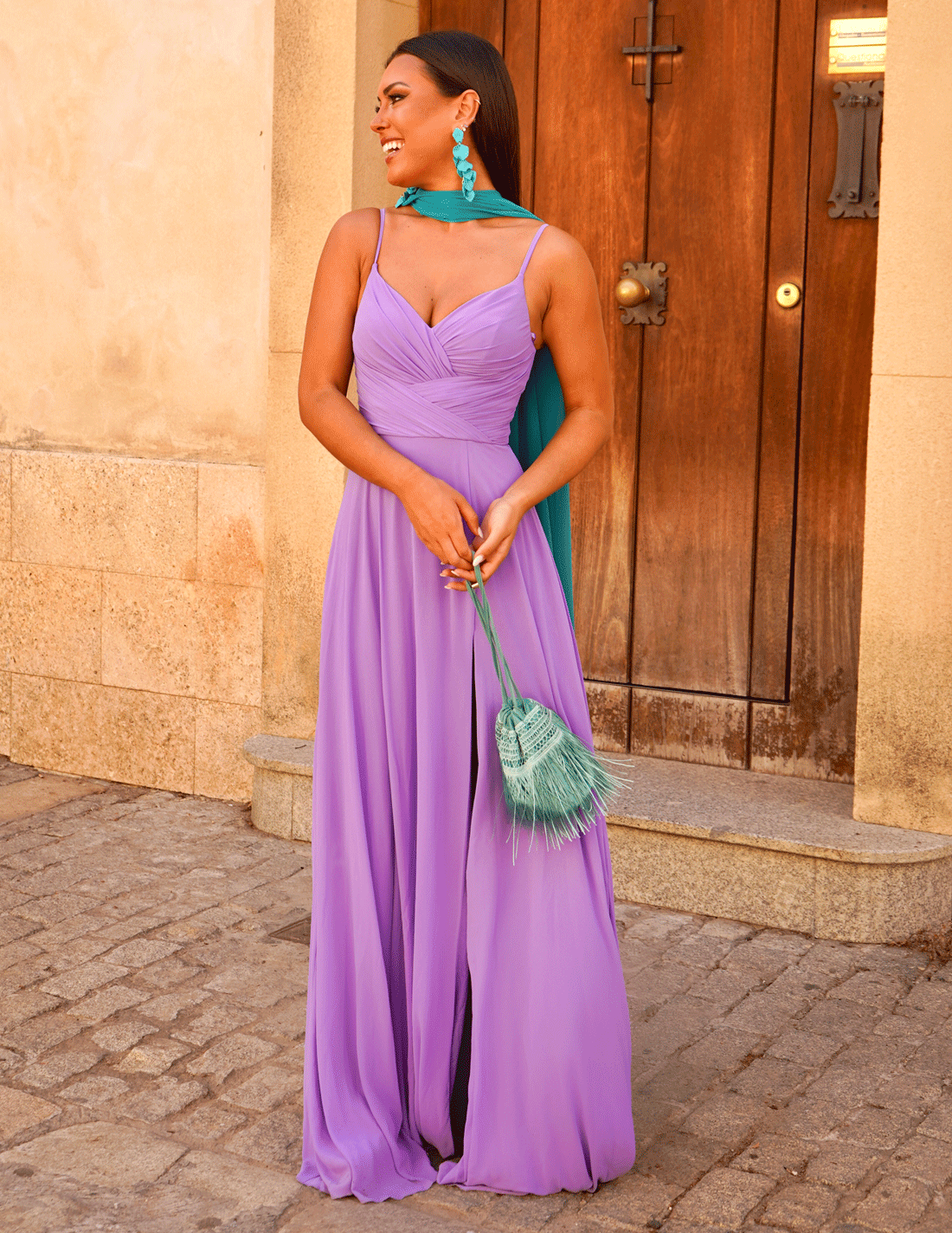 Mauve Aqua Dress