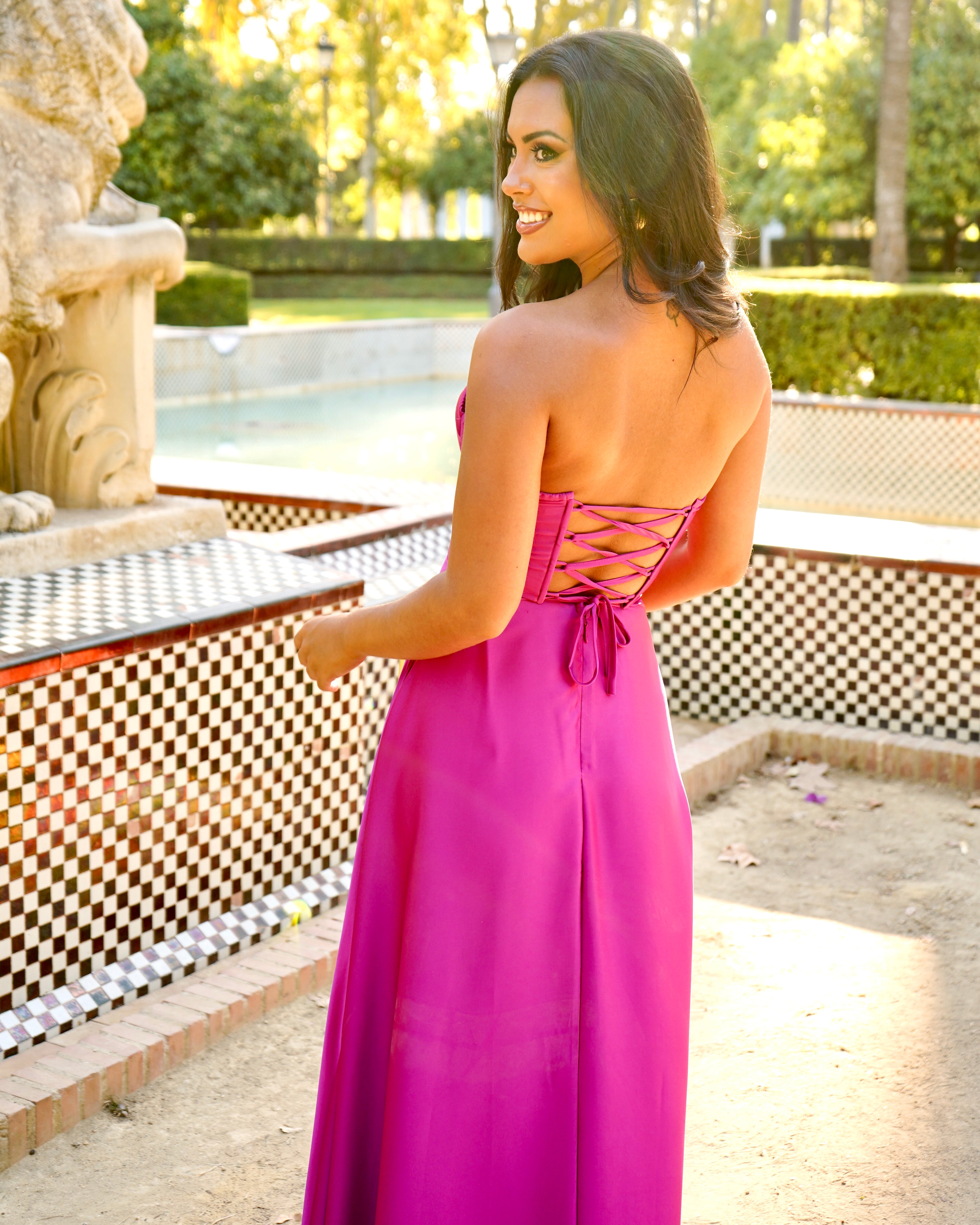 Begoña Fuchsia Dress