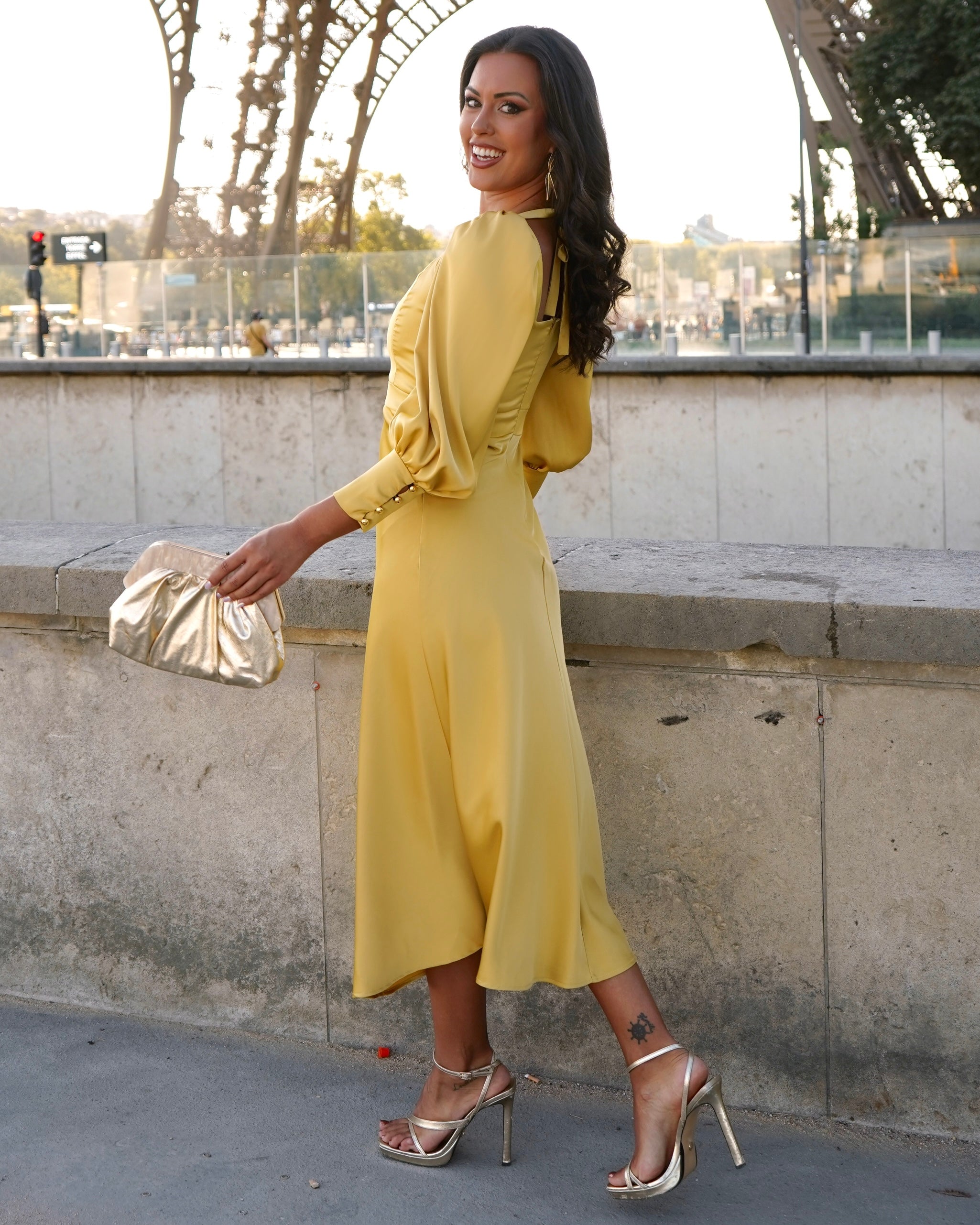 Versailles Mustard Dress