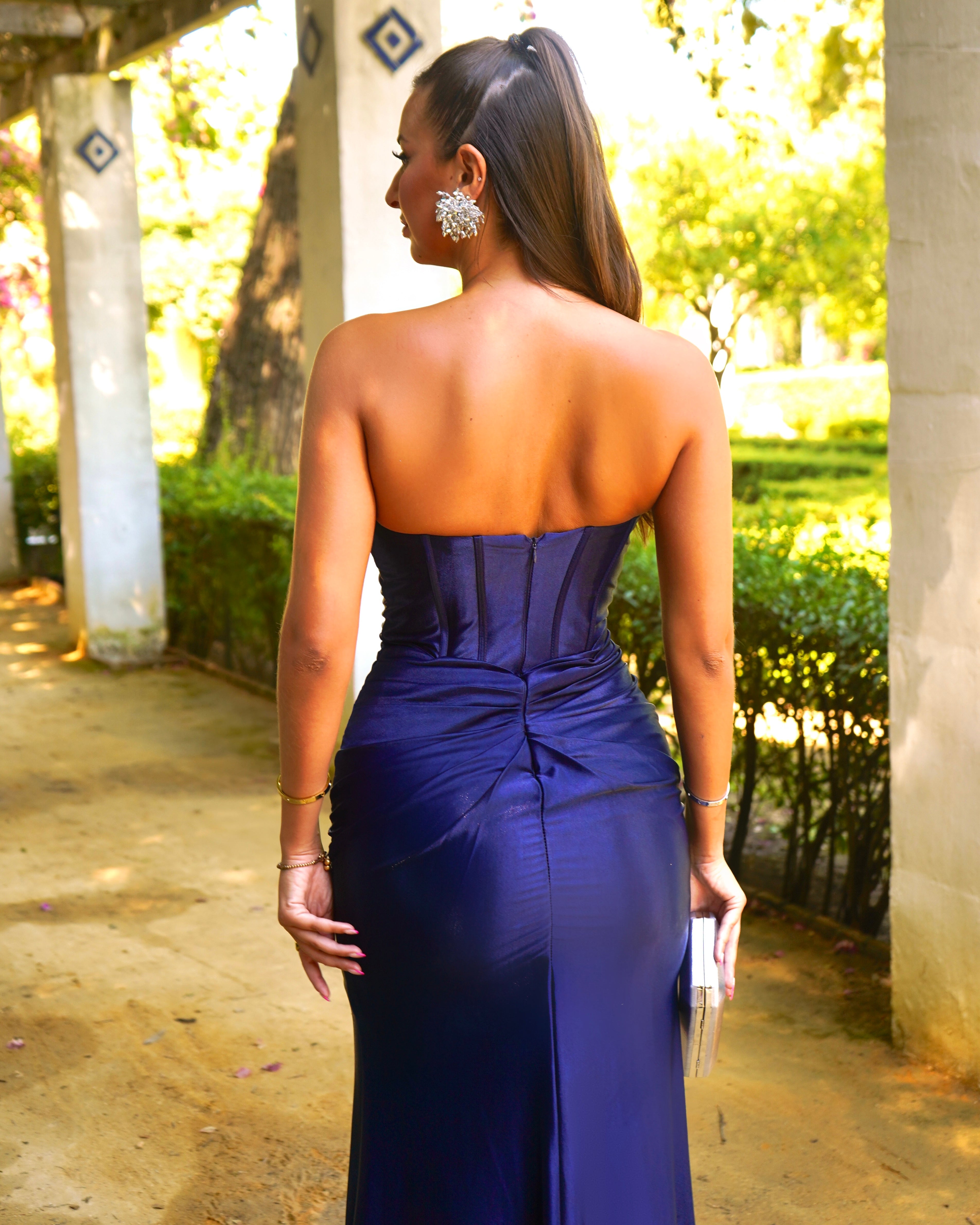 Vestido Aria Marino