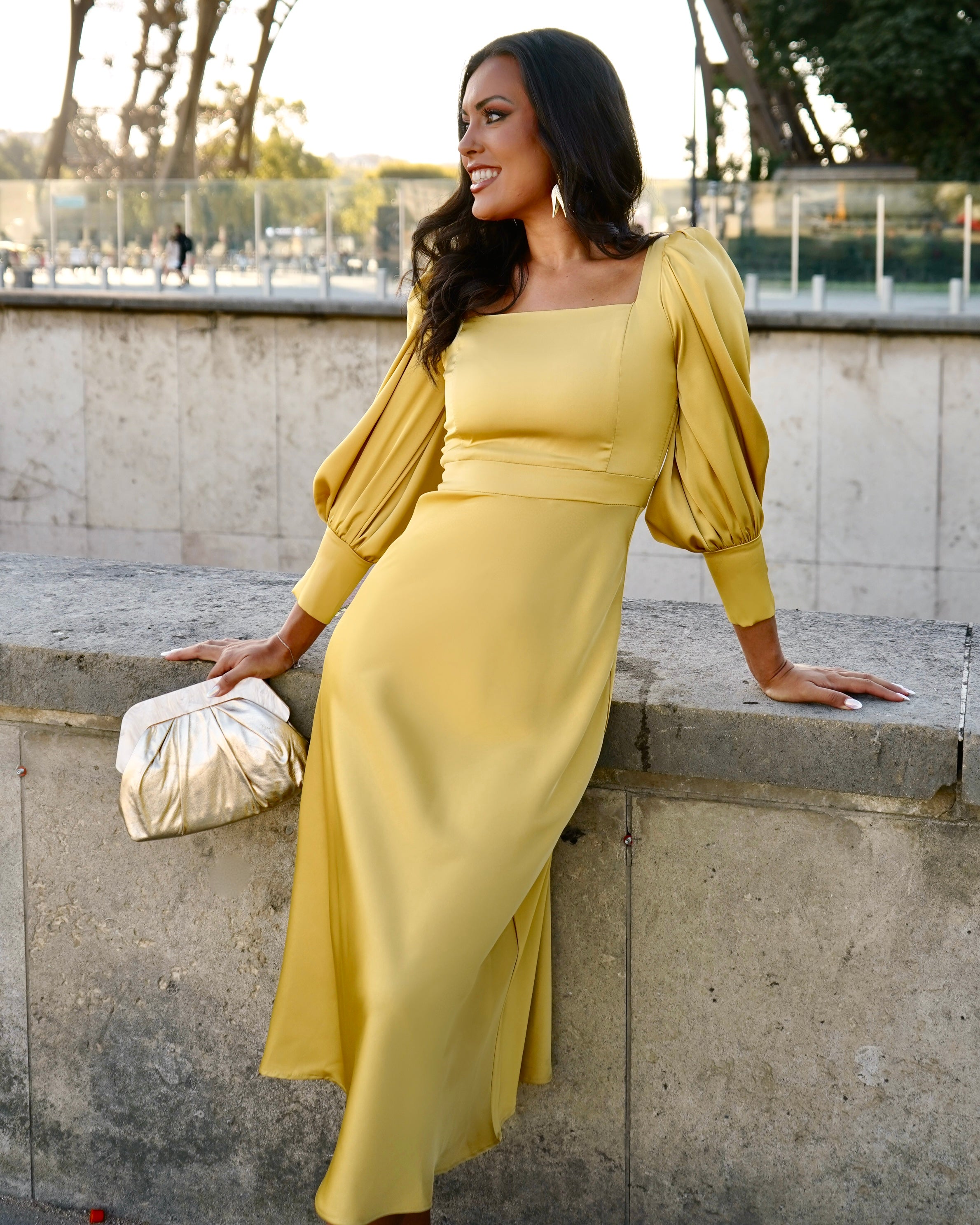 Versailles Mustard Dress