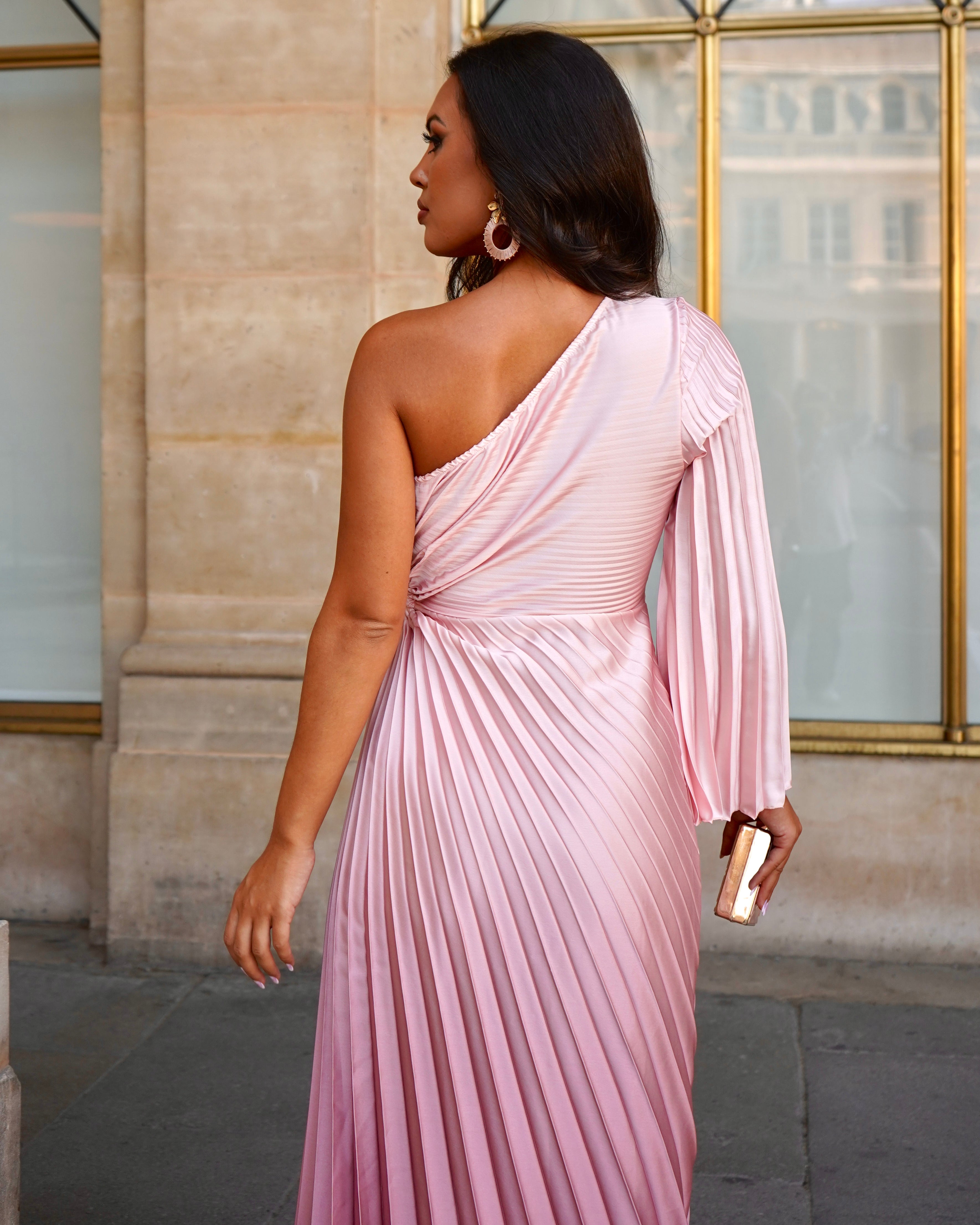 Athena Pink Nude Dress