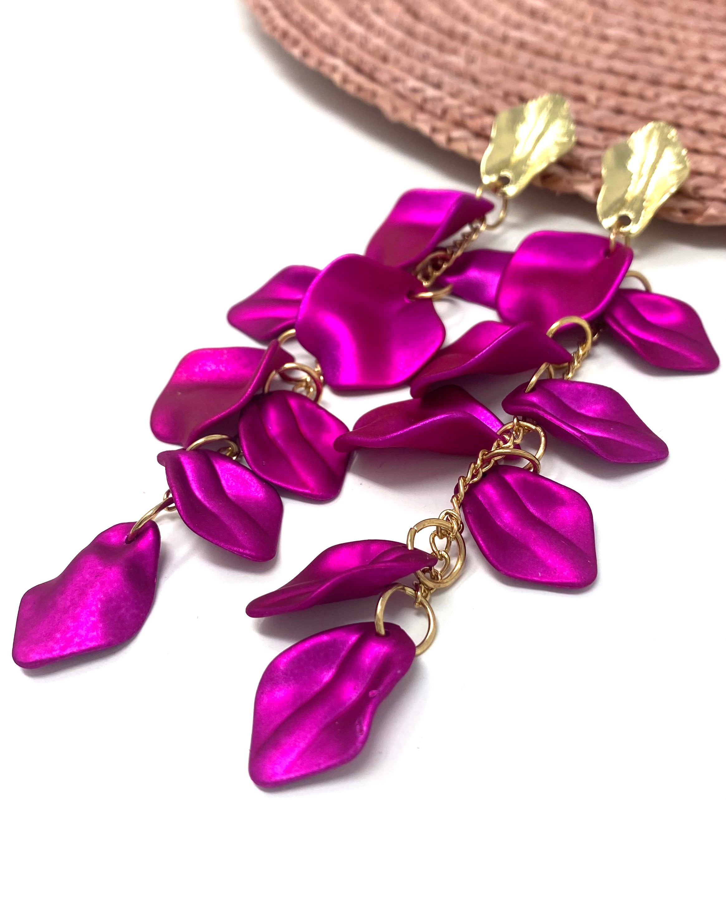 Pendientes Elisa Fucsia