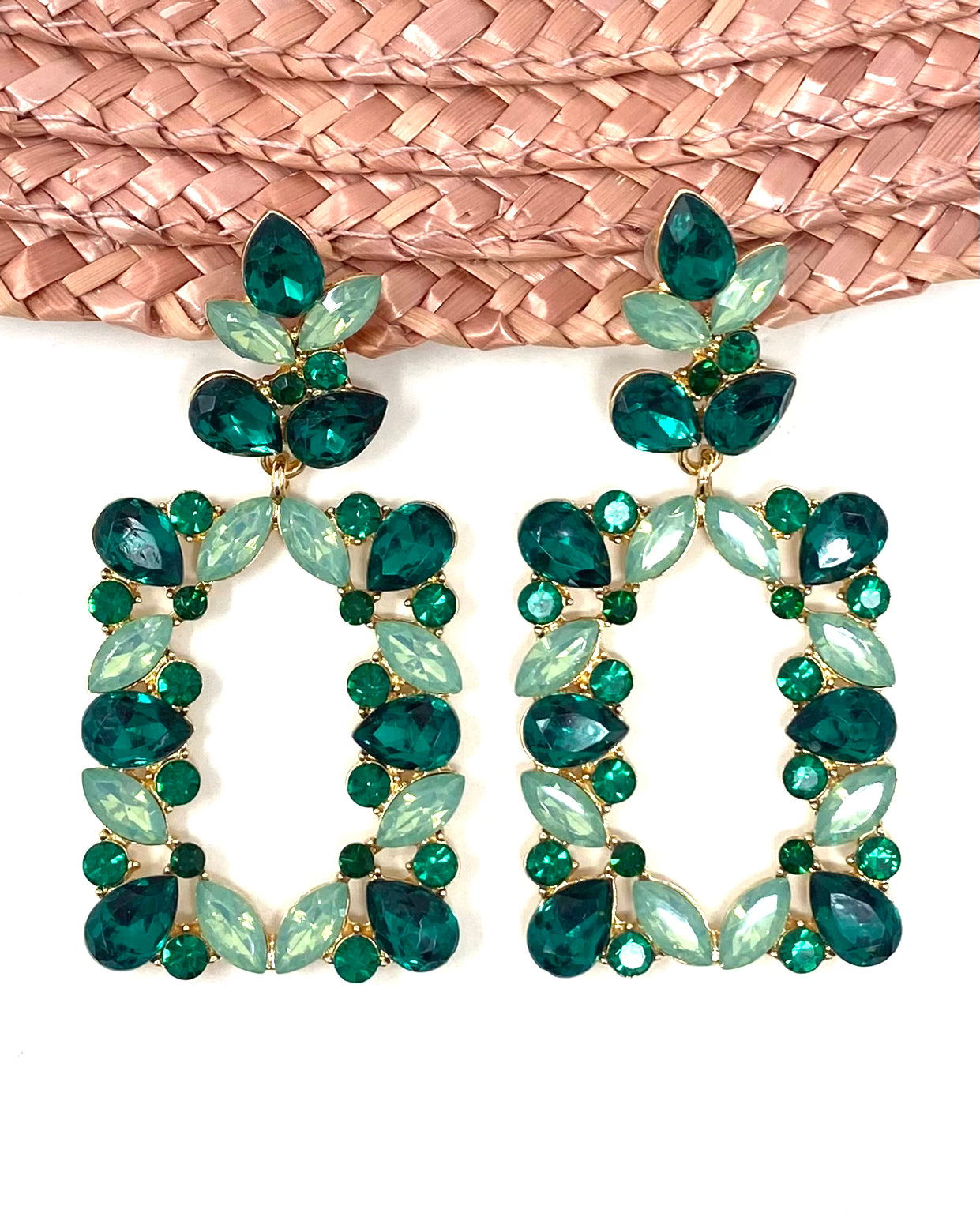 Pendientes Lidia verde